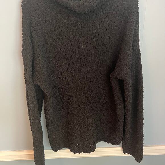 NEW Bobeau Popcorn Black Turtleneck Sweater Size Medium - Picture 8 of 13